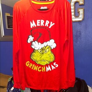 Dr. Seuss Red Grinch Long Sleeve Tee